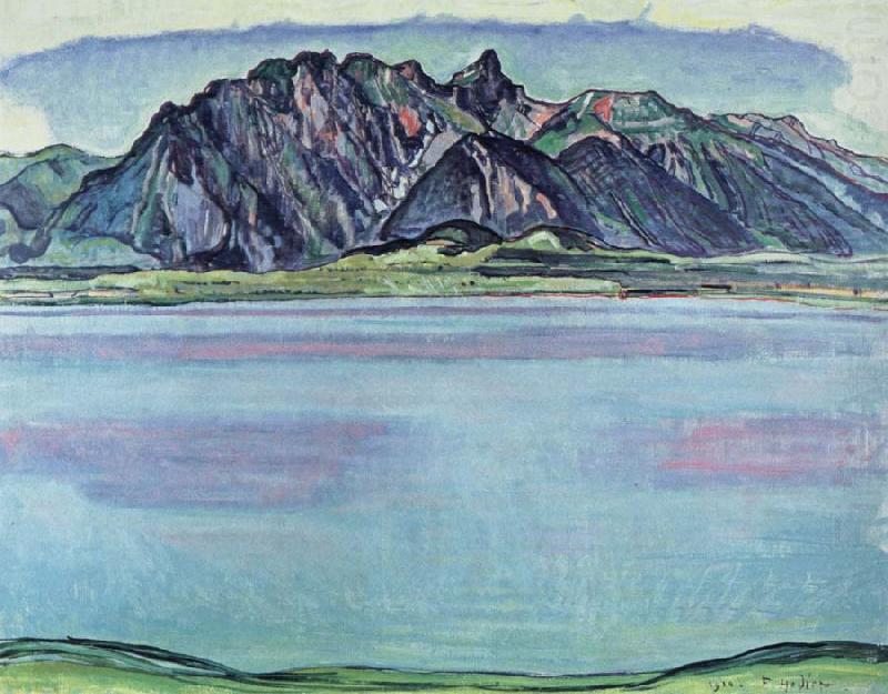 Ferdinand Hodler lake thun and the stockhorn mountains china oil painting image